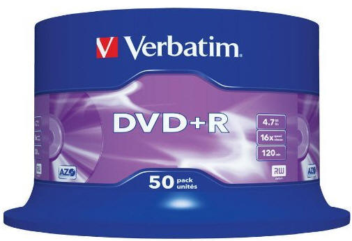 Boite de 50 DVD enregistrables