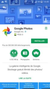 Application Google Photo pour Android - Jesauvegardemesdocuments.fr