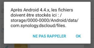 DSCLOUD - message sous Android-4.4.x - Jesauvegardemesdocuments.fr
